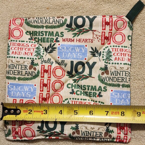 Pot Holder or Pot Holder- Ho, Ho, Ho / Christmas Cheer - Picture 3 of 3